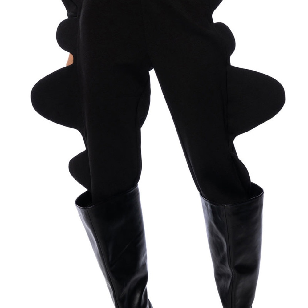 AKIRA Black Slim-Fit Track Pants